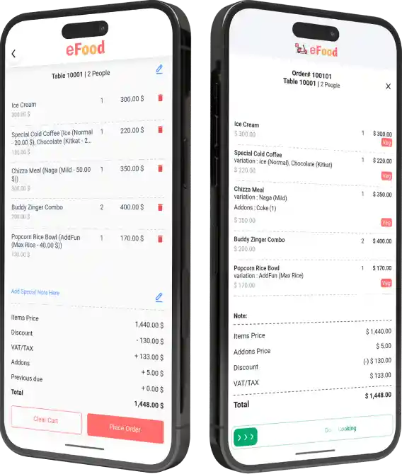 eFood Table and Chef App Addon Allow You Quick Orders